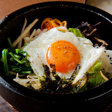 Stone grilled bibimbap