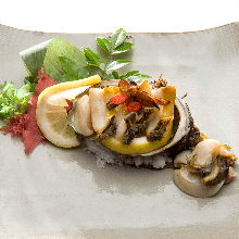 Grilled abalone