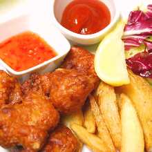 Chicken and chips