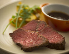 Charcoal grilled beef