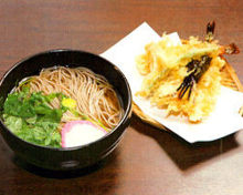 Buckwheat noodles with tempura