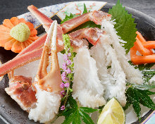 Snow crab sashimi