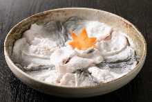 Shabu-shabu fugu skin