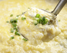 Pufferfish rice soup