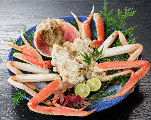 Boiled snow crab