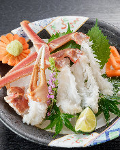 Snow crab sashimi