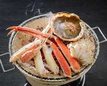Grilled snow crab