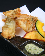 Fried Japanese pufferfish