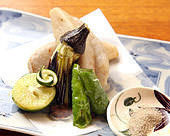 Tempura of seasonal taste