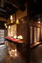 Near the entrance inside the store