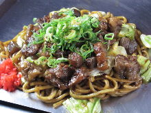 Bokkake yakisoba noodles