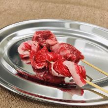 Grilled beef skewer