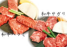 Grid-grilled Wagyu beef