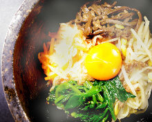 Stone grilled bibimbap