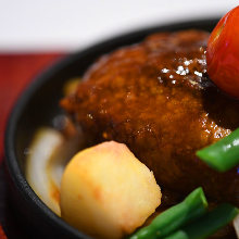 Hamburg steak with demi-glace sauce