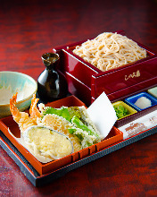 Buckwheat noodles with tempura