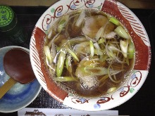 Buckwheat noodles with roasted duck