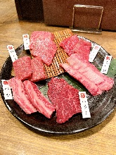 Assorted yakiniku, 6 kinds, 3 piece