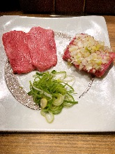 Assorted beef tongue seasoned with salt, 3 piece