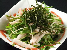 Mizuna salad