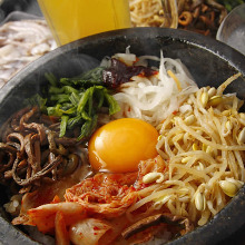 Stone grilled bibimbap