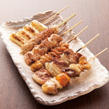 Assorted grilled skewers