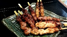 Assorted grilled skewers