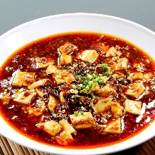 Spicy tofu and ground meat
