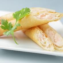 Fried spring roll of shrimp