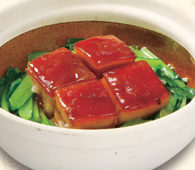 Simmered pork belly