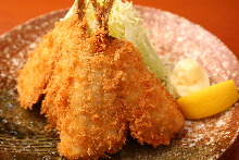 Deep-fried horse mackerel