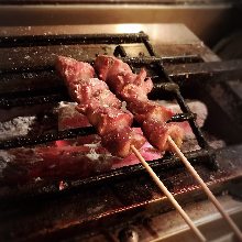 Grilled gizzard skewer