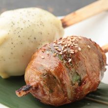 Rice ball with meat