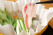 Steamed pork, pork shabu-shabu