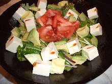 Avocado and tofu salad