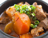 Simmered beef tendon