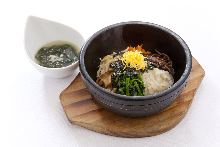 Stone grilled bibimbap