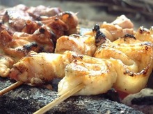 Assorted grilled skewers