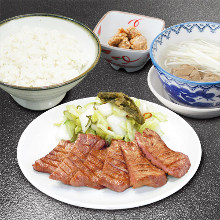 Beef tongue set meal