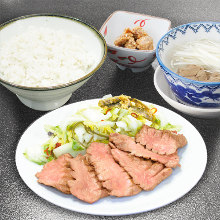 Beef tongue set meal