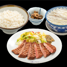 Beef tongue set meal (salty)