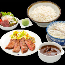 Beef tongue set meal