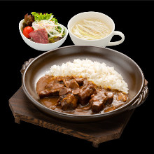 Beef tongue curry