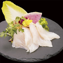 Fresh fish sashimi of the day