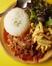 Simmered beef with tomato