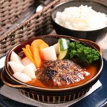 Stewed hamburg steak