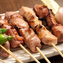 Assorted grilled skewers