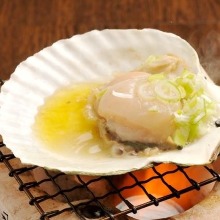 Grilled scallop with butter