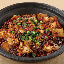 Spicy tofu and ground meat