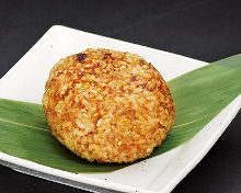 Grilled rice ball